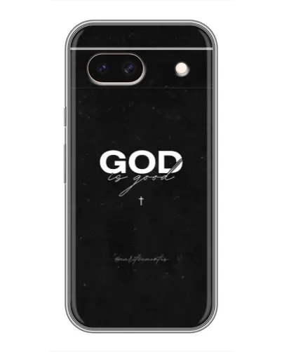 Чехол для Google Pixel 8A с картинкой «GOD — Бог над всем»