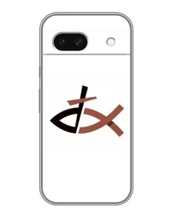 Чехол для Google Pixel 8A с картинкой «Рыба и крест»