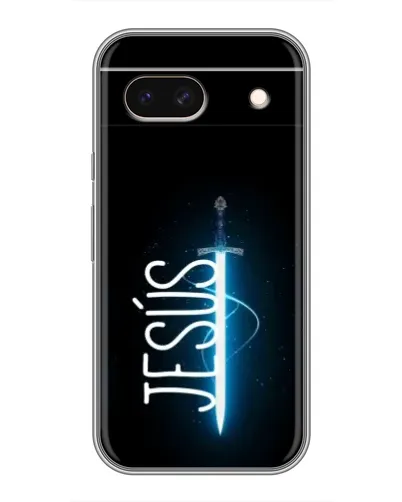 Чехол для Google Pixel 8A с картинкой «Меч Духа Jesus»