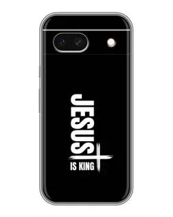 Чехол для Google Pixel 8A с картинкой «Вертикаль веры Jesus»