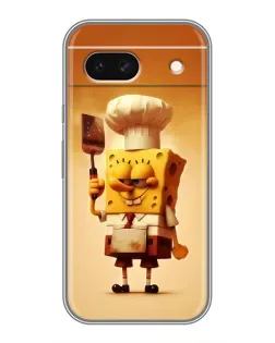 Чохол для Google Pixel 8A з картинкою «Губка Боб кухар»