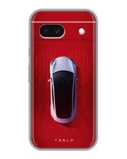 Чохол для Google Pixel 8A з картинкою «Tesla Top View»