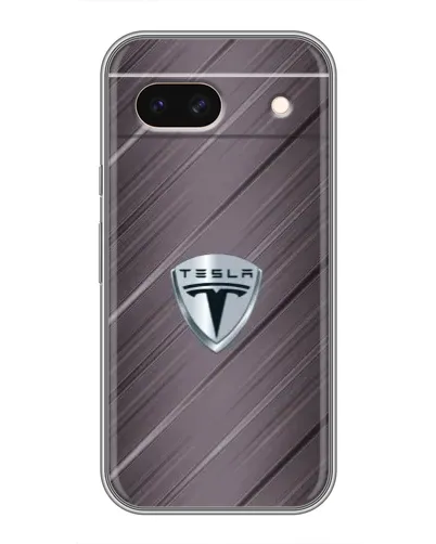 Чохол для Google Pixel 8A з картинкою «Металева текстура Tesla»