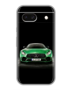 Чохол для Google Pixel 8A з картинкою «Mercedes — неоновий лого»