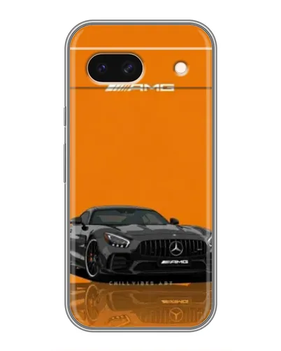 Чохол для Google Pixel 8A з картинкою «Помаранчевий Mercedes AMG»