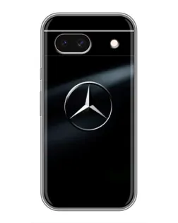 Чехол для Google Pixel 8A с картинкой «Mercedes на металле»