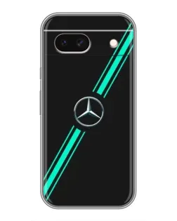 Чехол для Google Pixel 8A с картинкой «Спортивные линии Mercedes»