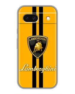 Чехол для Google Pixel 8A с картинкой «Lamborghini Stripe желтый»