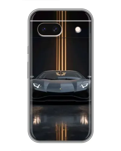 Чохол для Google Pixel 8A з картинкою «Lamborghini золоті лінії»