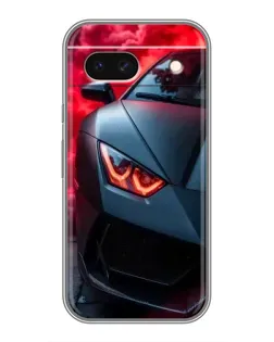 Чохол для Google Pixel 8A з картинкою «Lamborghini червоне сяйво»