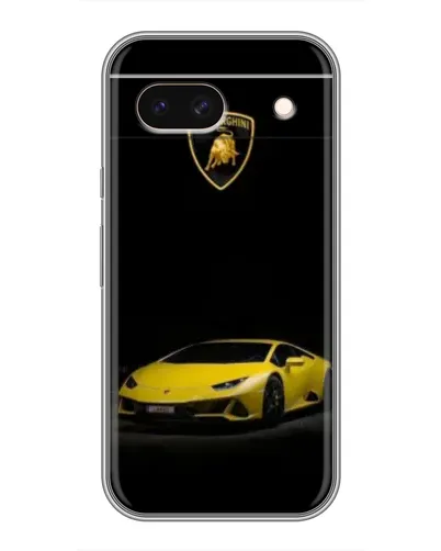 Чохол для Google Pixel 8A з картинкою «Lamborghini жовтий акцент»