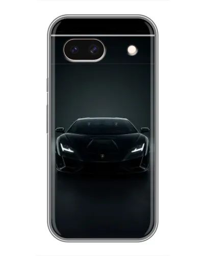 Чохол для Google Pixel 8A з картинкою «Чорний Lamborghini Aventador»