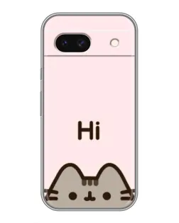 Чехол для Google Pixel 8A с картинкой «Пушин говорит Hi»