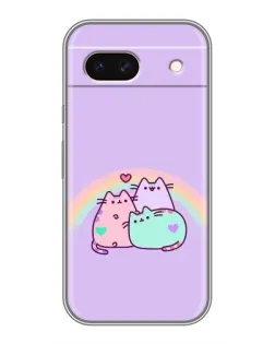 Чохол для Google Pixel 8A з картинкою «Веселкові Пушини»