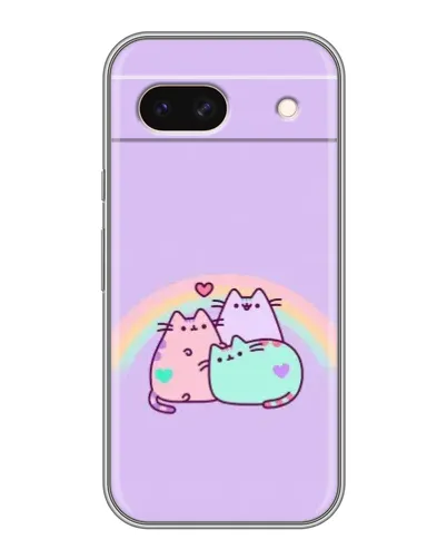 Чохол для Google Pixel 8A з картинкою «Веселкові Пушини»