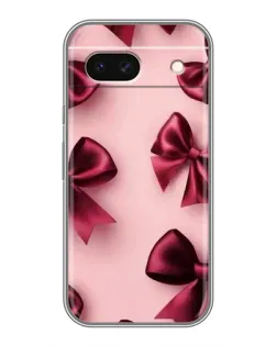 Чехол для Google Pixel 8A с картинкой «Бордовый атлас»