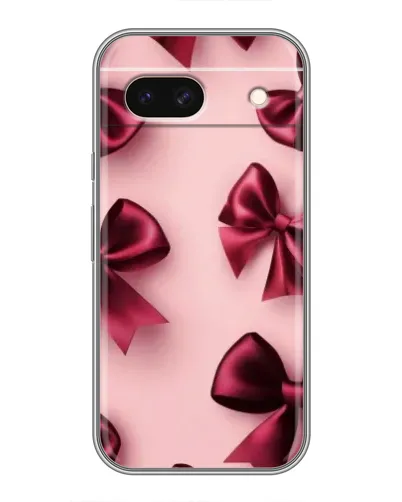 Чехол для Google Pixel 8A с картинкой «Бордовый атлас»