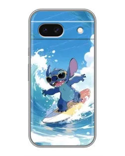 Чехол для Google Pixel 8A с картинкой «Стич на волне»