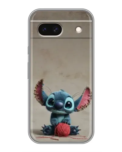Чехол для Google Pixel 8A с картинкой «Стич на коричневом фоне»