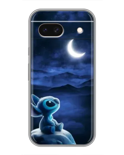 Чехол для Google Pixel 8A с картинкой «Лунная ночь Стича»