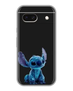 Чехол для Google Pixel 8A с картинкой «Стич на черном»