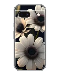 Чехол для Google Pixel 8A с картинкой «Белые маргаритки макро»