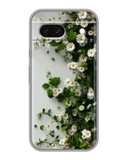 Чехол для Google Pixel 8A с картинкой «Ветка мелких белых цветов»