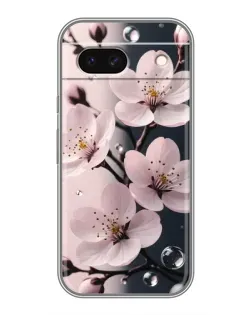 Чехол для Google Pixel 8A с картинкой «Нежная сакура и капли»