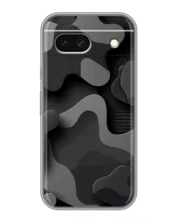 Чехол для Google Pixel 8A с картинкой «Темный абстрактный камуфляж»