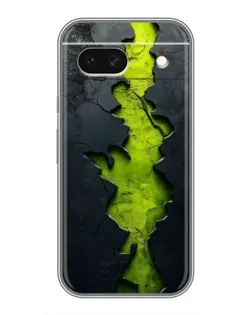 Чехол для Google Pixel 8A с картинкой «Салатовый разлом скалы»