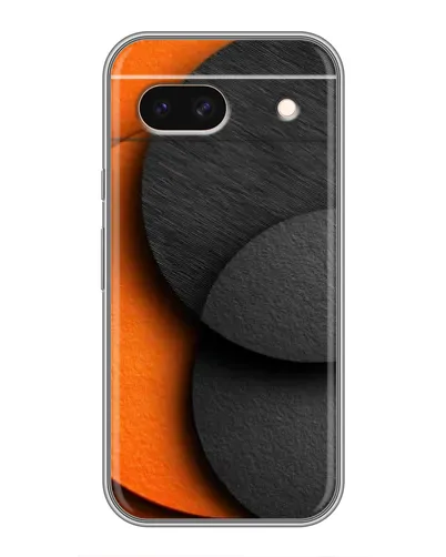 Чохол для Google Pixel 8A з картинкою «Геометрія помаранчевих кіл»
