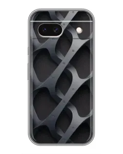 Чохол для Google Pixel 8A з картинкою «Об'ємне сіре плетіння»
