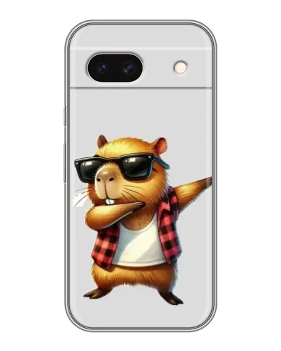 Чохол для Google Pixel 8A з картинкою «Капібара репер даб»