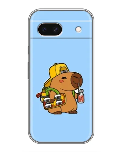 Чохол для Google Pixel 8A з картинкою «Капібара на скейті»