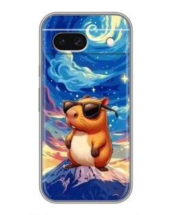 Чехол для Google Pixel 8A с картинкой «Капибара Ван Гога»