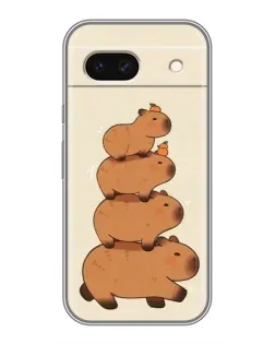 Чехол для Google Pixel 8A с картинкой «Башня из капибар»