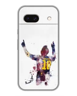 Чехол для Google Pixel 8A с картинкой «Акварельный Месси Барселона»