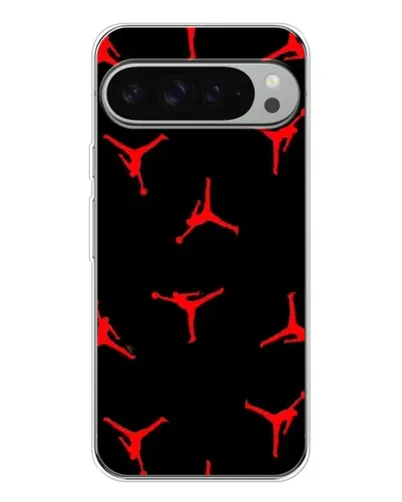 Чехол для Google Pixel 9 Pro XL с картинкой «Jordan Red Pattern»