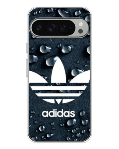 Чехол для Google Pixel 9 Pro XL с картинкой «Adidas Trefoil Blue»