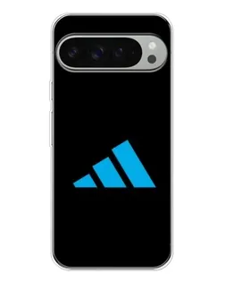 Чехол для Google Pixel 9 Pro XL с картинкой «Adidas Cyan Logo»