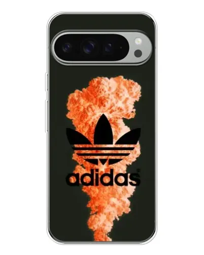 Чехол для Google Pixel 9 Pro XL с картинкой «Оранжевый дым Adidas»