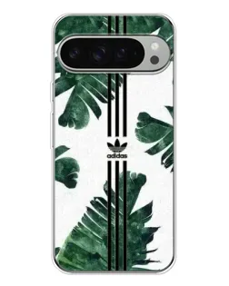 Чехол для Google Pixel 9 Pro XL с картинкой «Пальмовые листья адидас»