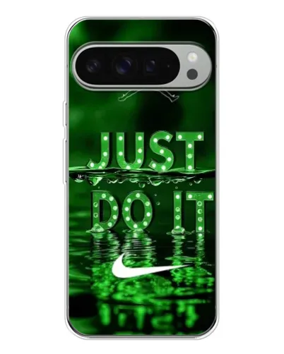 Чехол для Google Pixel 9 Pro XL с картинкой «Зеленый неоновый Nike»