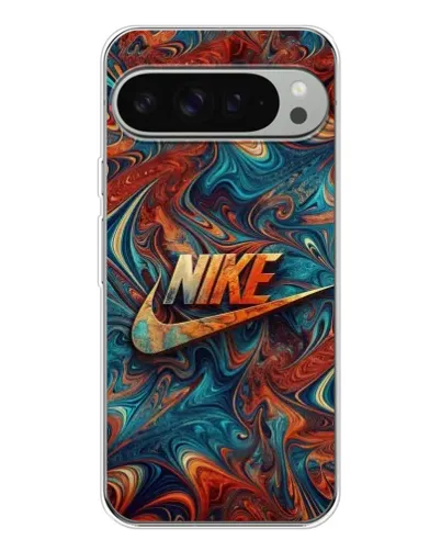 Чехол для Google Pixel 9 Pro XL с картинкой «Nike в абстракции»