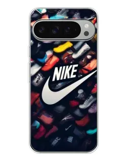 Чехол для Google Pixel 9 Pro XL с картинкой «Коллекция кроссовок Nike»