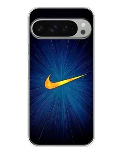 Чехол для Google Pixel 9 Pro XL с картинкой «Синий пульс Nike»