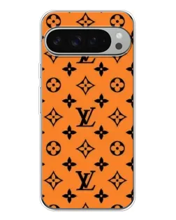 Чехол для Google Pixel 9 Pro XL с картинкой «Оранжевый стиль LV»
