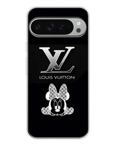 Чехол для Google Pixel 9 Pro XL с картинкой «LV и Минни Маус»
