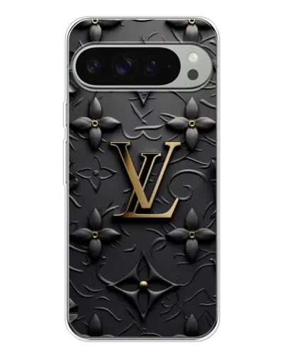 Чехол для Google Pixel 9 Pro XL с картинкой «Кожаная текстура LV»
