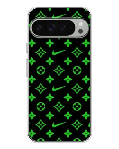 Чехол для Google Pixel 9 Pro XL с картинкой «Неоновый принт LV»